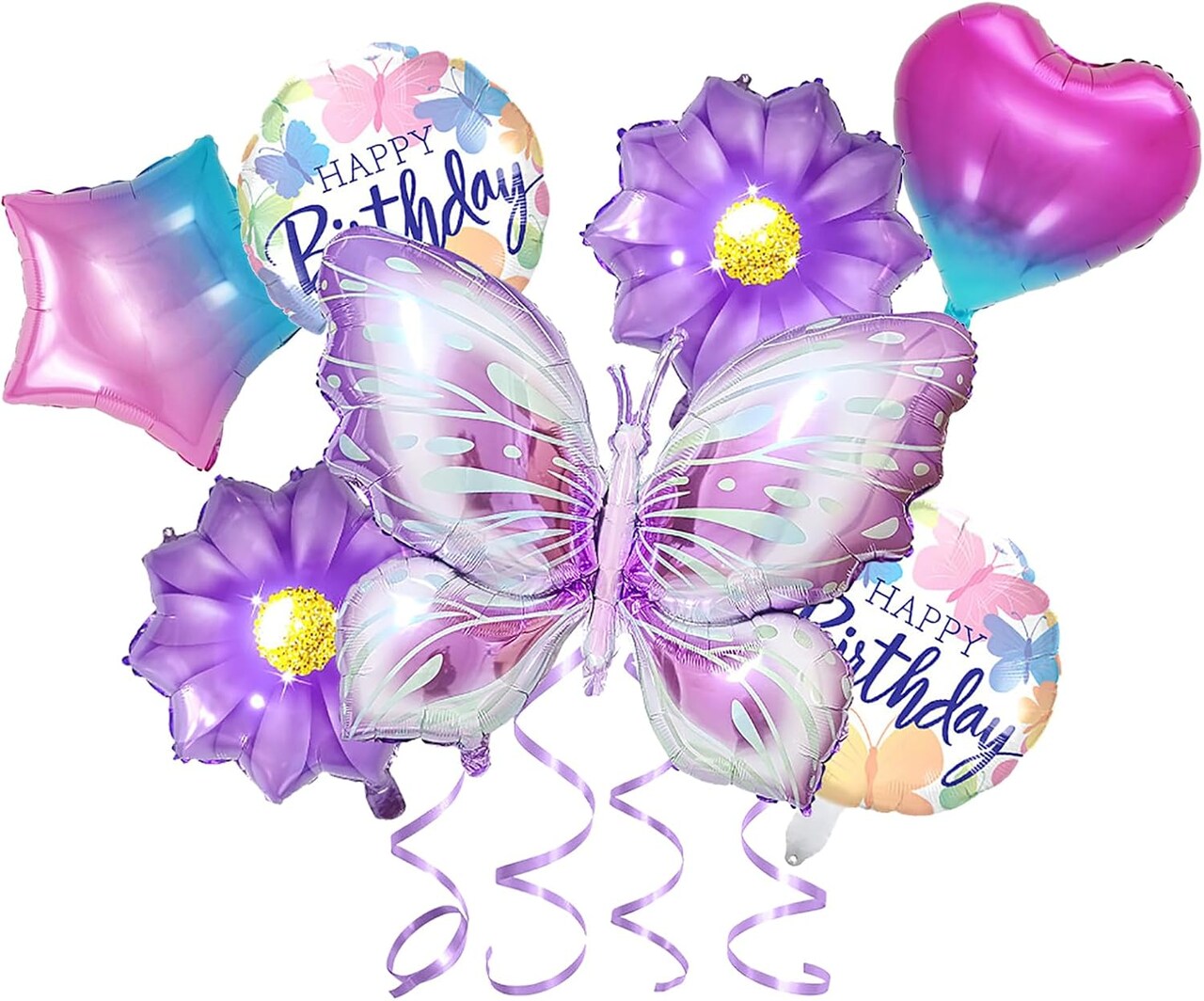 Butterfly Birthday Party Decoration Butterfly Aluminum Foil Balloon